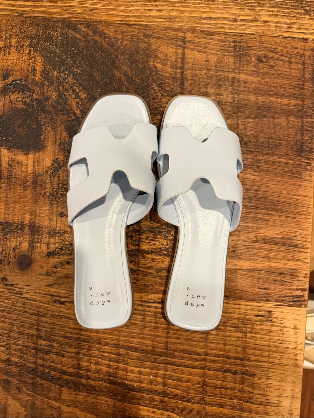 a new day light blue Cutout Slide Sandals